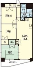 ヒルクレストフォーエス水前寺の間取図