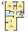 熊本市東区月出8丁目の間取図