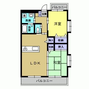 拡大写真:上益城郡御船町大字木倉 2階201の間取り