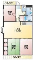 パールハイムの間取図