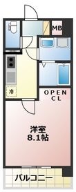 写真：CHAINON薬園4階の間取図