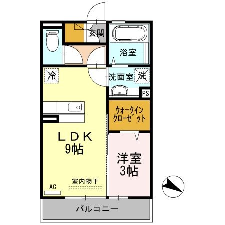 拡大写真:パレス丹波 弐番館 2階202の間取り