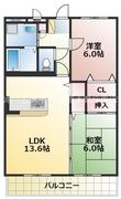 熊本市東区尾ノ上2丁目の間取図