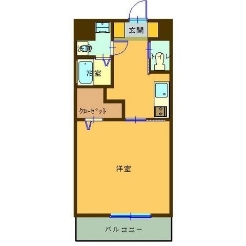 拡大写真:熊本市東区保田窪5丁目 3階301の間取り
