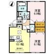 熊本市東区長嶺南3丁目の間取図