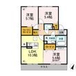 熊本市東区上南部3丁目の間取図