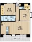 熊本市中央区新屋敷2丁目の間取図