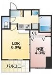 熊本市中央区保田窪2丁目の間取図