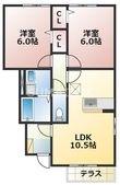 熊本市中央区出水3丁目の間取図