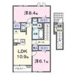 毛呂山町アパートの間取図