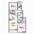 毛呂山町アパートの間取図