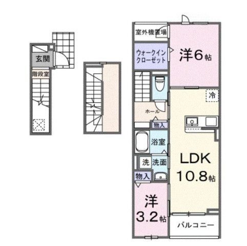 拡大写真:シュティル 3階302の間取り
