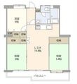 昭島つつじが丘ハイツ3号棟の間取図