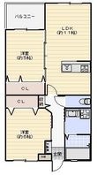 プレステージ片島の間取図