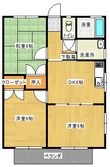 写真：西田コーポⅡ2階の間取図