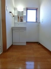 独立洗面台、朝の身支度には欠かせません