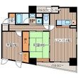 ダイアモンドビューの間取図