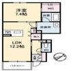レユシール川内の間取図