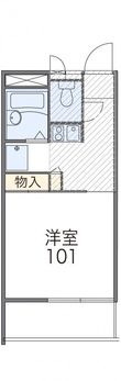 レオパレスJYOYAMAの間取図
