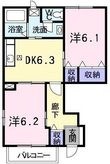レジデンスK Ⅱの間取図