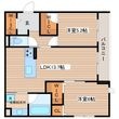 Clarus古市橋の間取図
