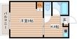 ハイツ矢賀新町Ⅱの間取図