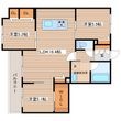 ファンコート堀越 弐番館の間取図
