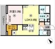 D-ROOM庚午中の間取図