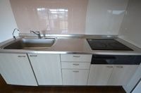 3口コンログリル付システムキッチン