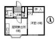 沼口ハイツBの間取図