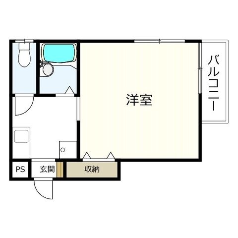 拡大写真:I・S COURT 5階4Cの間取り