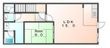 岡山市北区広瀬町の間取図