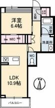 岡山市北区中仙道の間取図