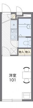 高梁市奥万田町の間取図