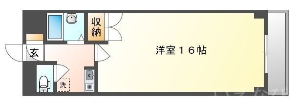 拡大写真:岡山市北区西古松 5階502の間取り