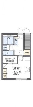 岡山市北区大安寺中町の間取図