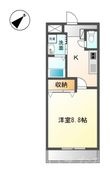 新見市西方の間取図