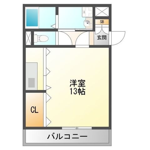 拡大写真:MYアルエット 3階302の間取り