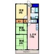 大阪市西淀川区姫里2丁目の間取図