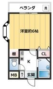 ベルメゾン一須賀Ⅰ号館の間取図