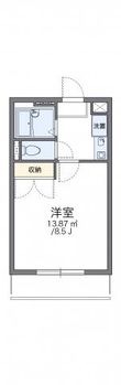 レオパレスWITH-Aの間取図