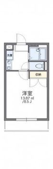 レオパレスWITH-Aの間取図