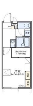 レオパレスノースアイランドⅡの間取図