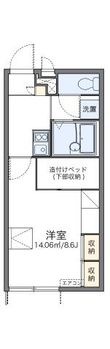 レオパレスノースアイランドⅡの間取図