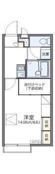 レオパレスリゲルの間取図