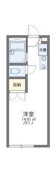 レオパレス藤本Ⅱの間取図