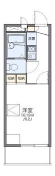 レオパレス河原城の間取図