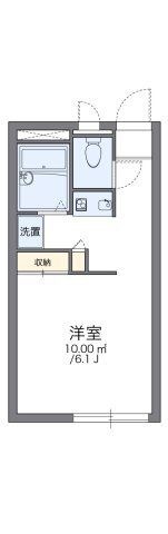 拡大写真:レオパレスRISE 2階205の間取り