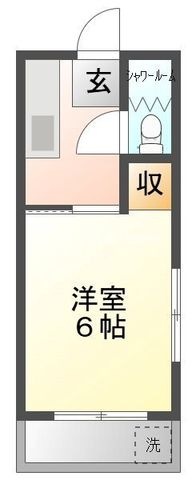 拡大写真：上原コーポラス 3階301の間取り