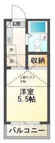 第12クリスタルハイツの間取図